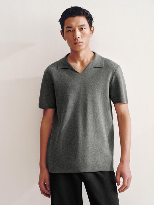 Polo Neck Knitted T-Shirts