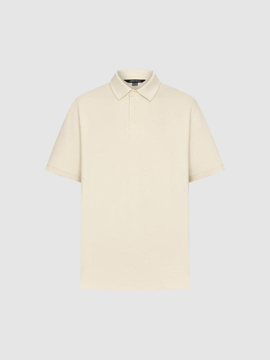 Regular Fit Short Sleeve Cotton Blend Polo Shirt