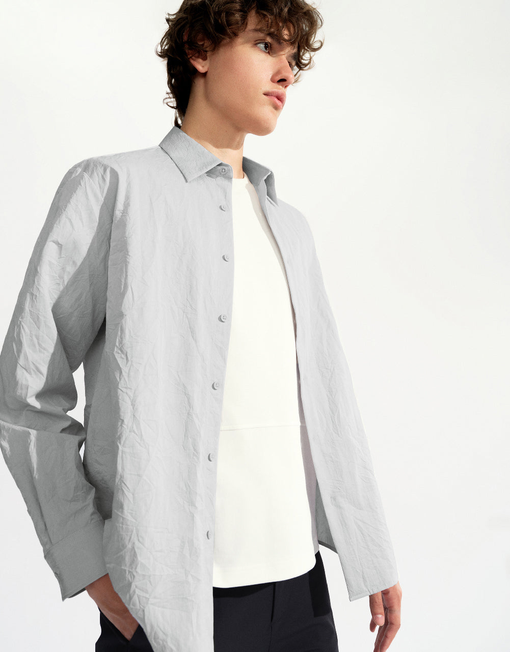 Button Up Straight Shirt