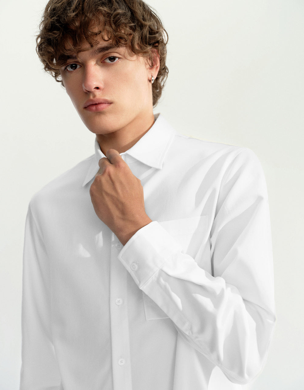 Button Up Straight Shirt