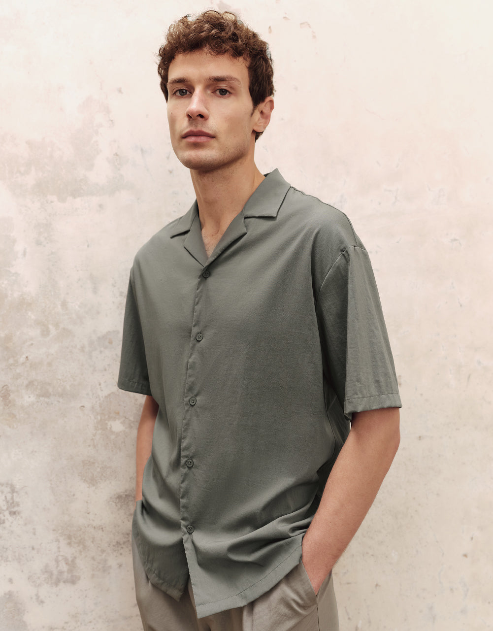 Drop Shoulder Sleeve Loose Shirt