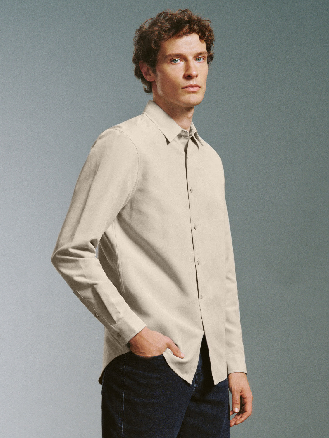 Button Up Straight Shirt