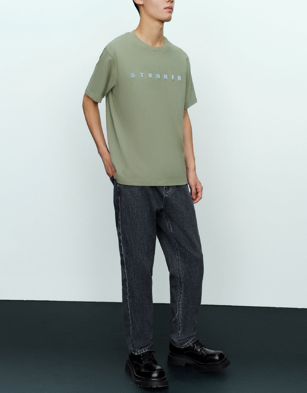 Crew Neck Straight T-Shirt