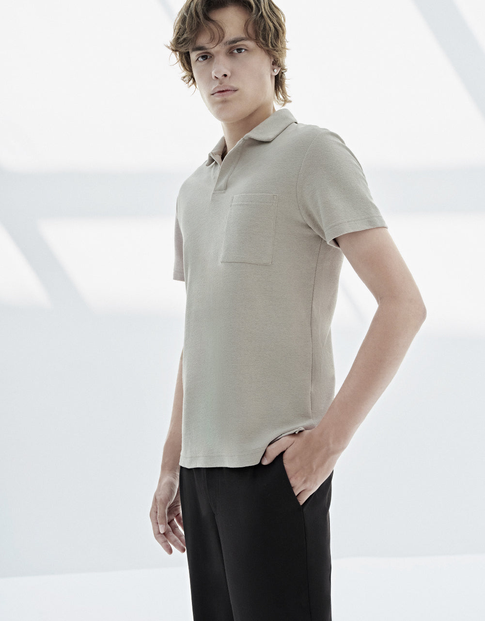 Standard Sleeve Straight Polo Shirt