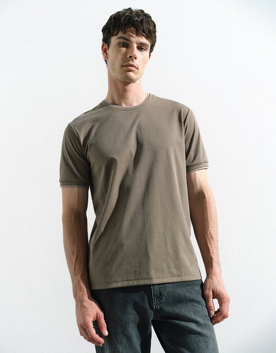 Crew Neck Straight T-Shirt