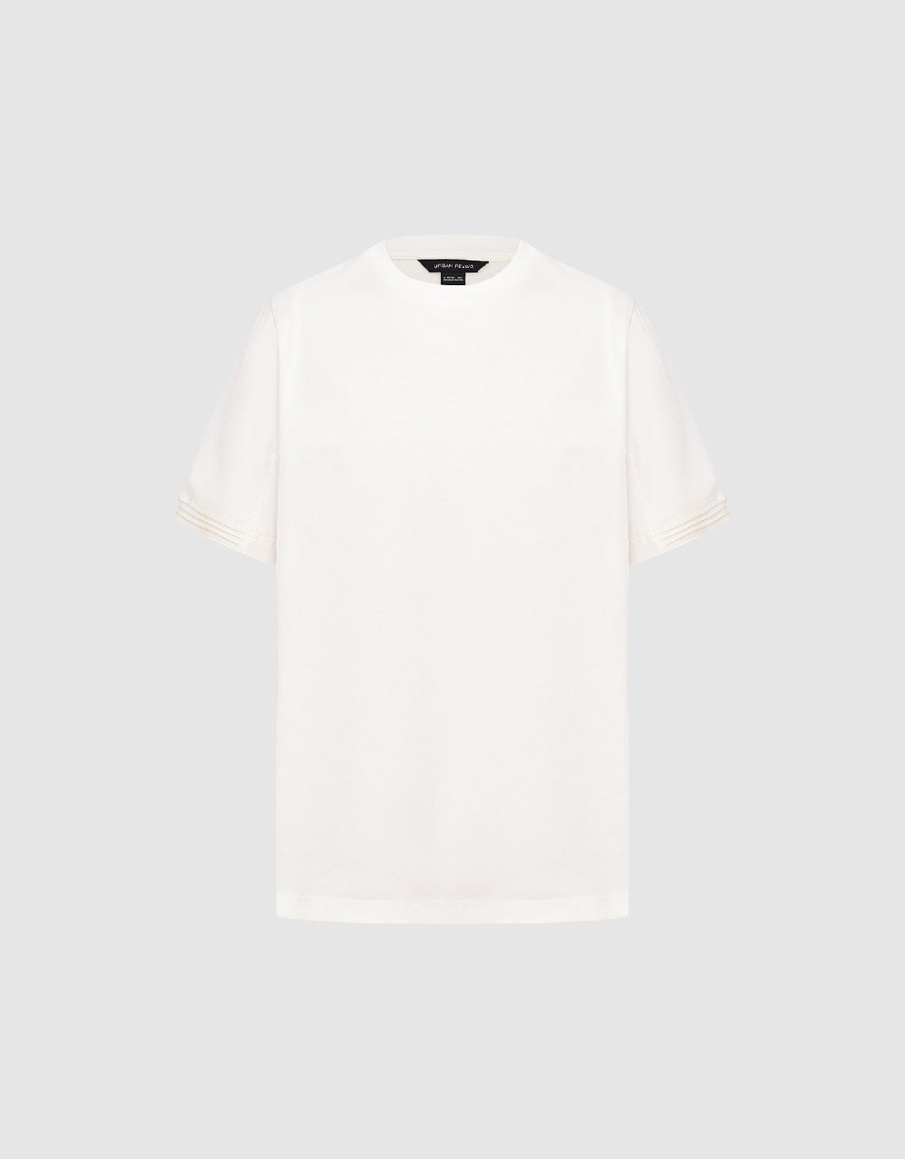 Straight Crew Neck Knitted T-Shirt