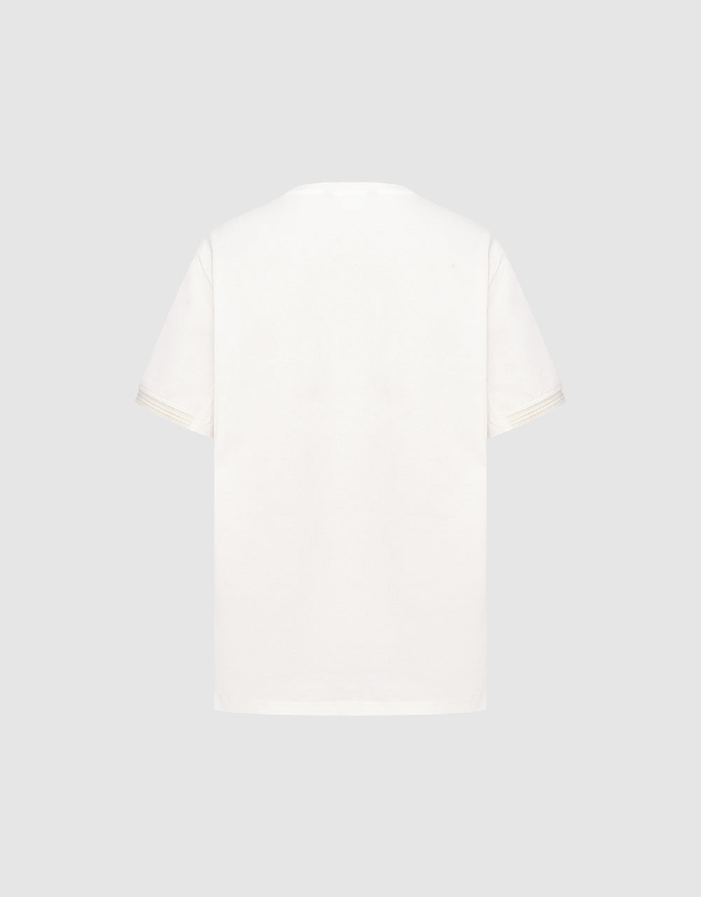 Straight Crew Neck Knitted T-Shirt