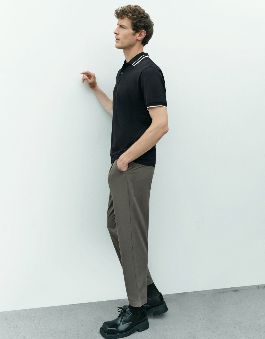 Straight Short Sleeve Polo Shirt