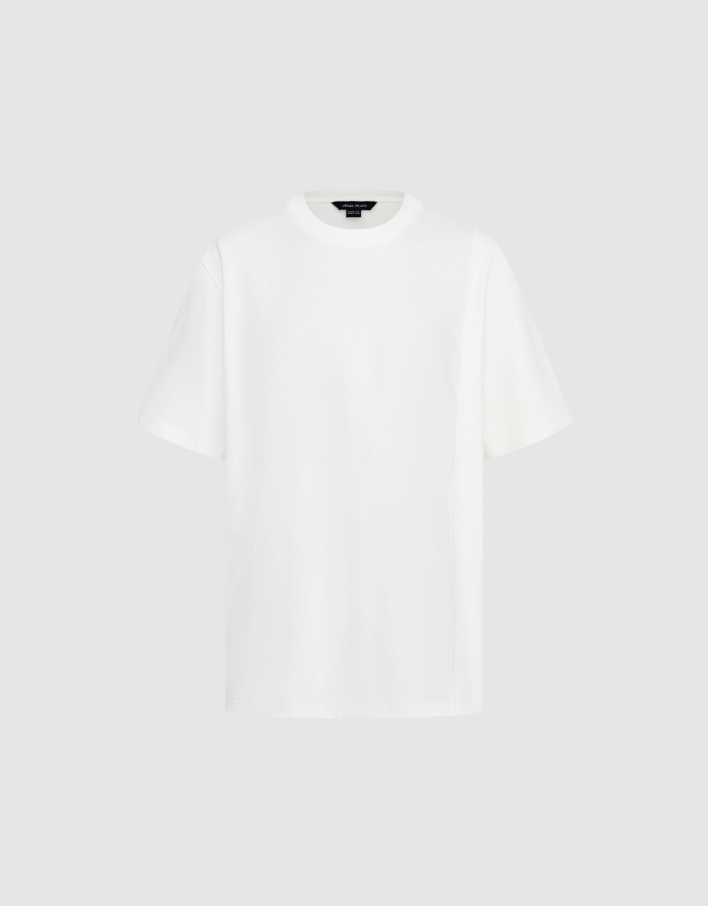 Textured Crew Neck T-Shirt