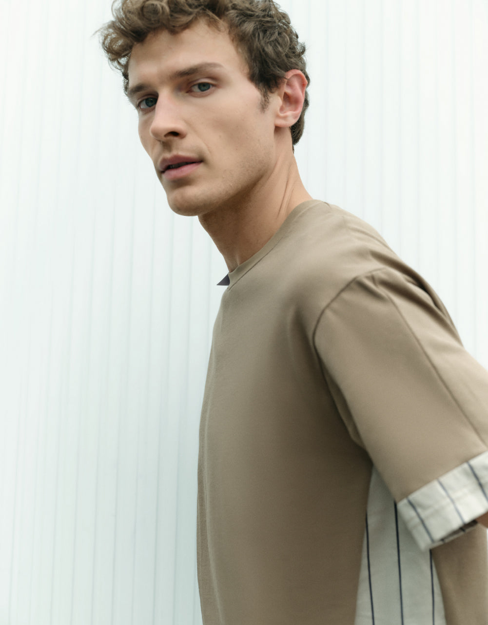Contrast Crew Neck T-Shirt