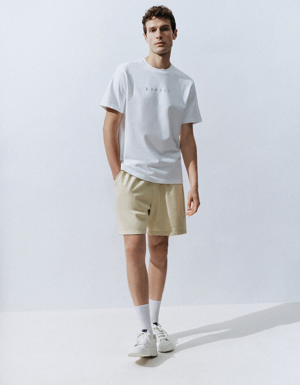 Letter Printed Crew Neck T-Shirt