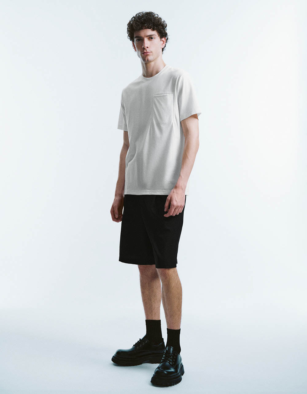 Crew Neck Knitted T-Shirt