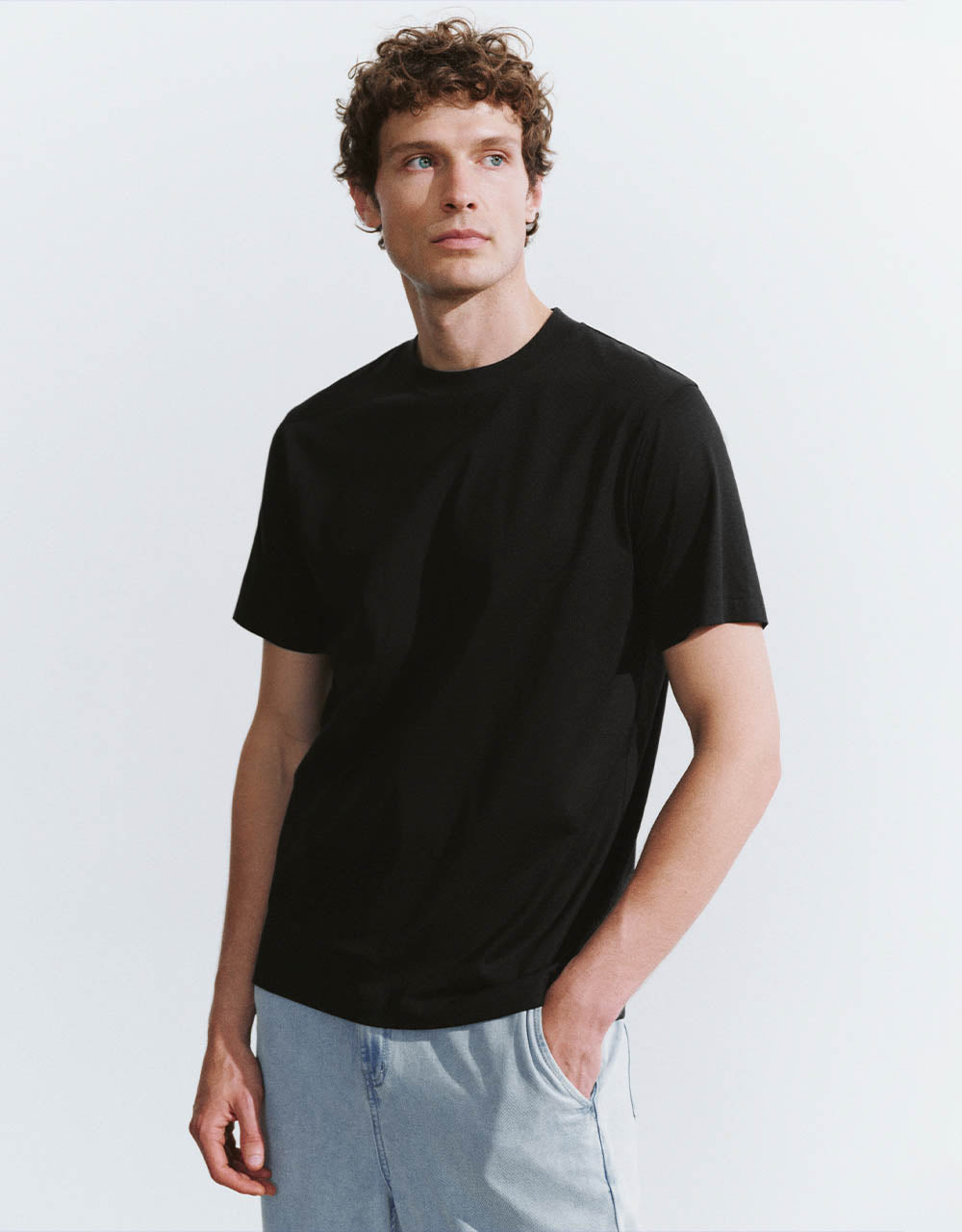 Crew Neck Straight T-Shirt