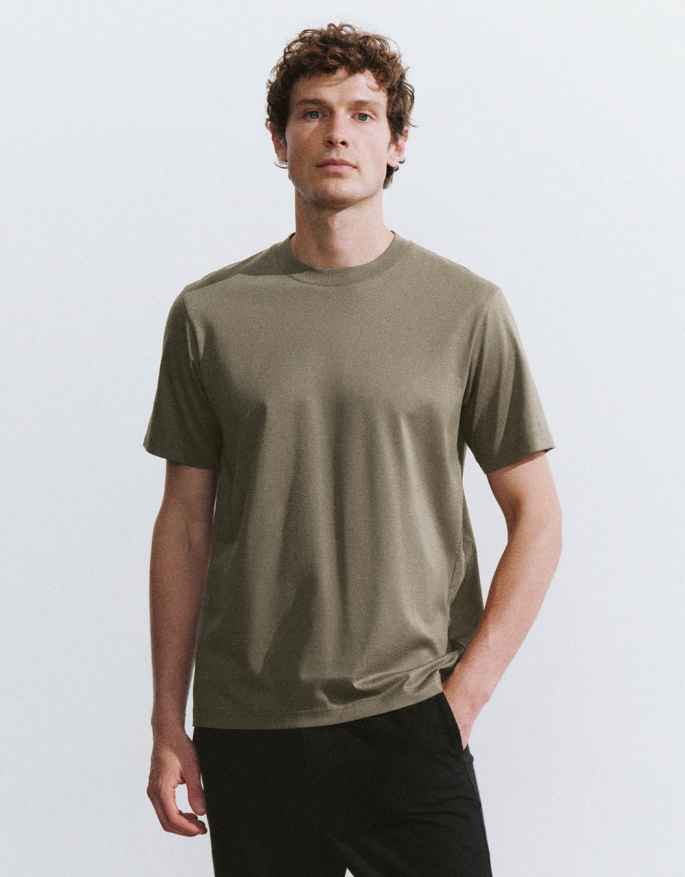 Crew Neck Straight T-Shirt