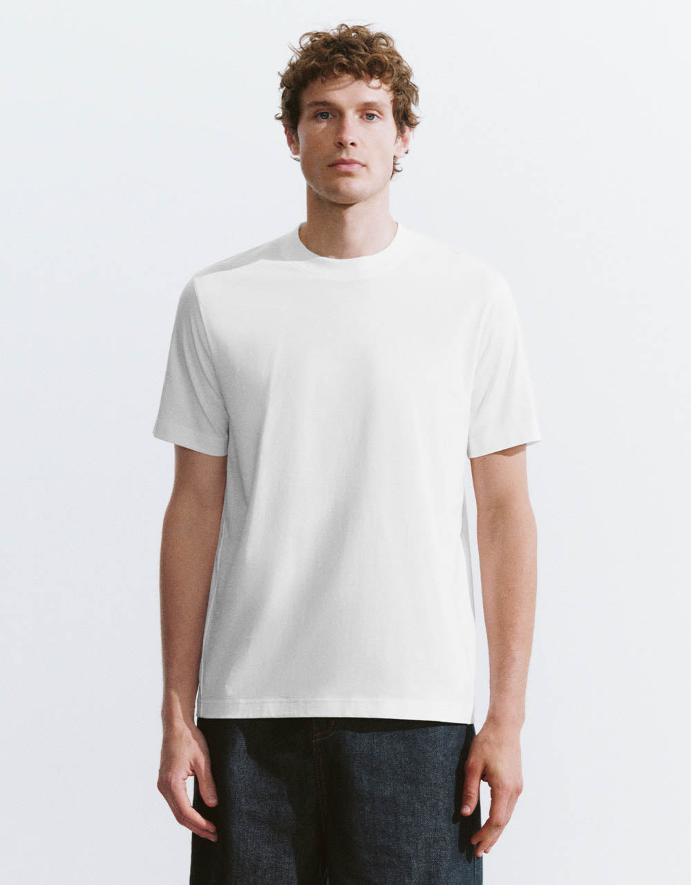 Crew Neck Straight T-Shirt