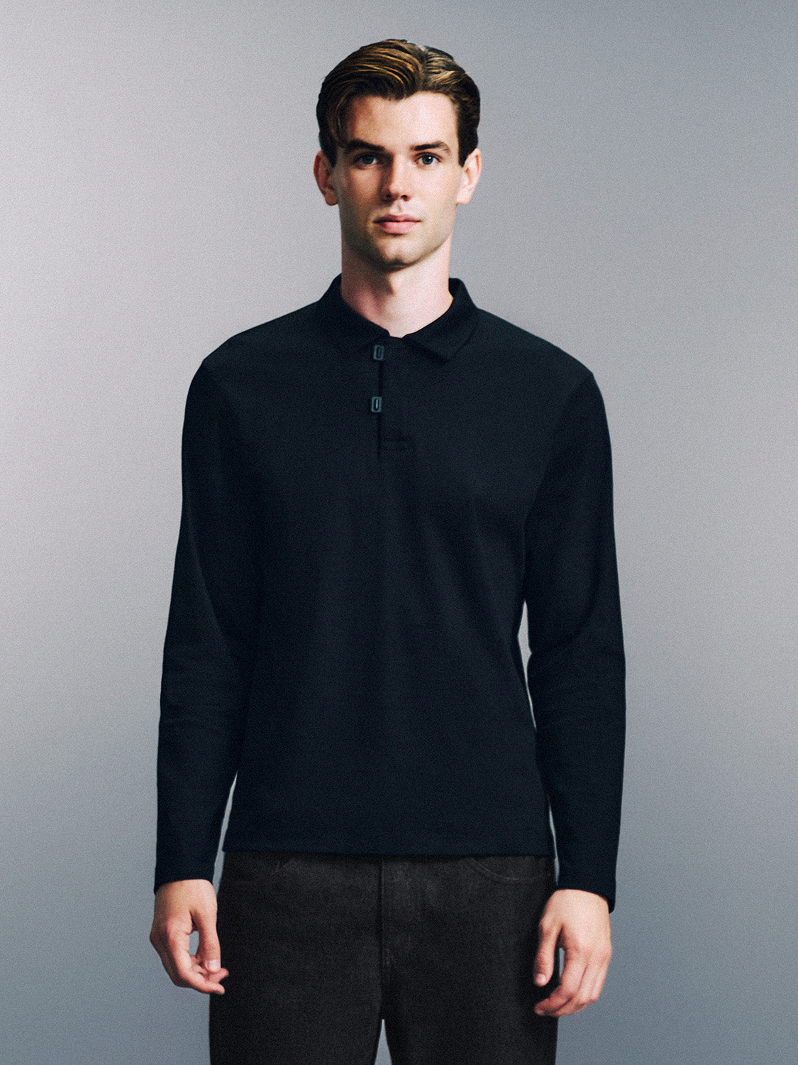 Regular Long Sleeve Polo Shirts