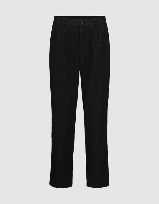 Textured Straight Pants