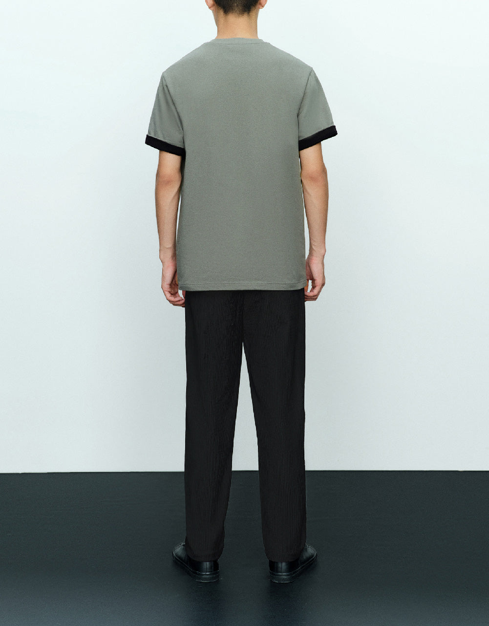 Textured Straight Pants