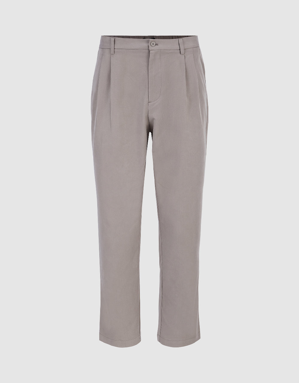 Mid-Waist Oversized Straight Pants