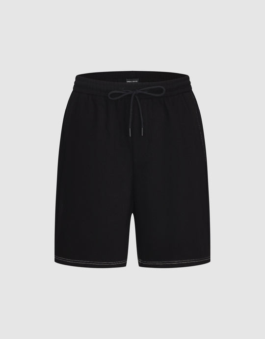 Drawstring Waist Oversized Shorts