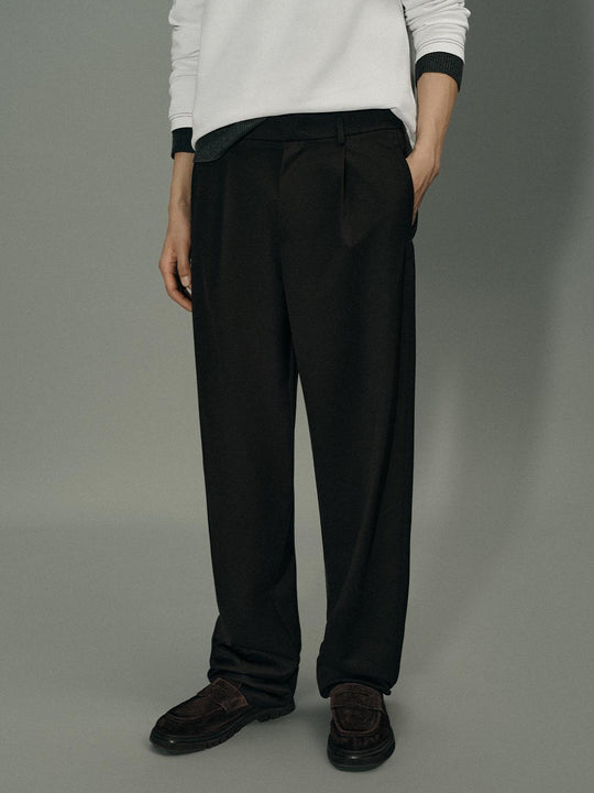 Medium-Thickness Wide-Leg Trousers