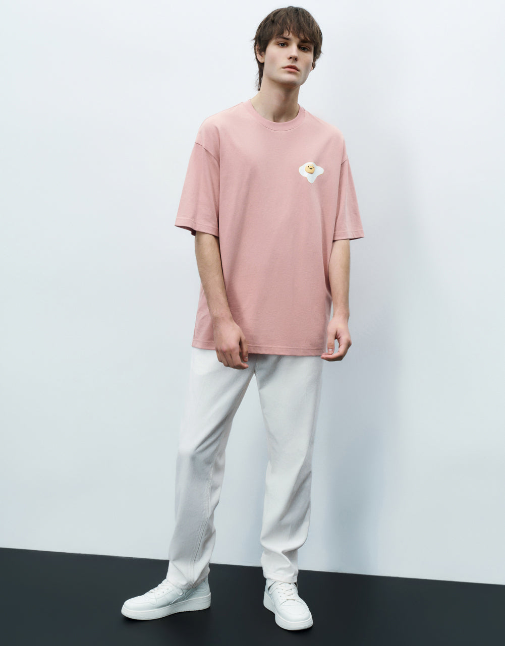 Mid-Waist Straight Jeans