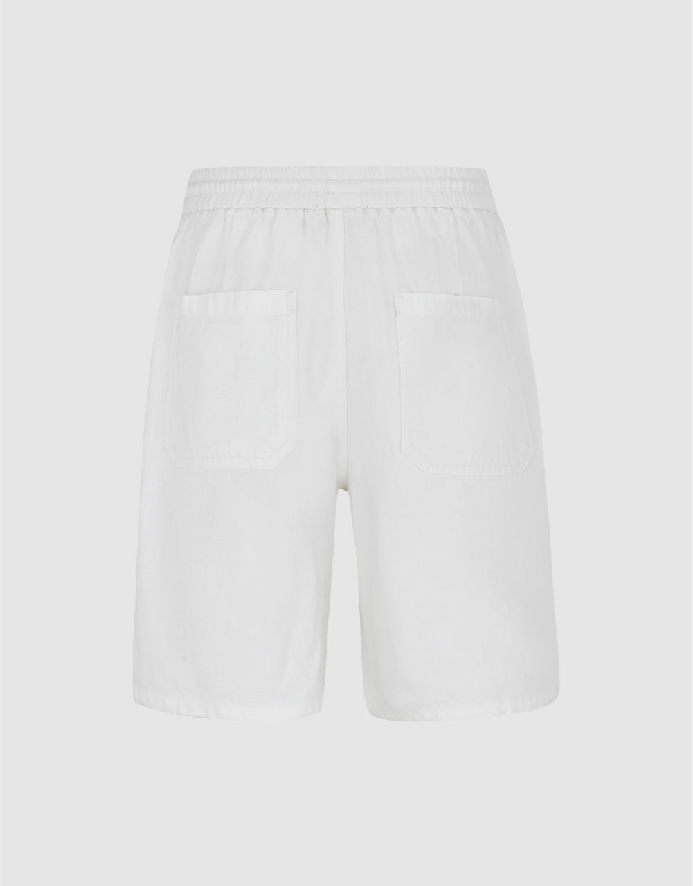 Drawstring Waist Denim Shorts