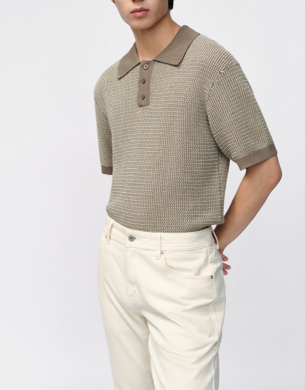 Straight Knitted T-Shirt