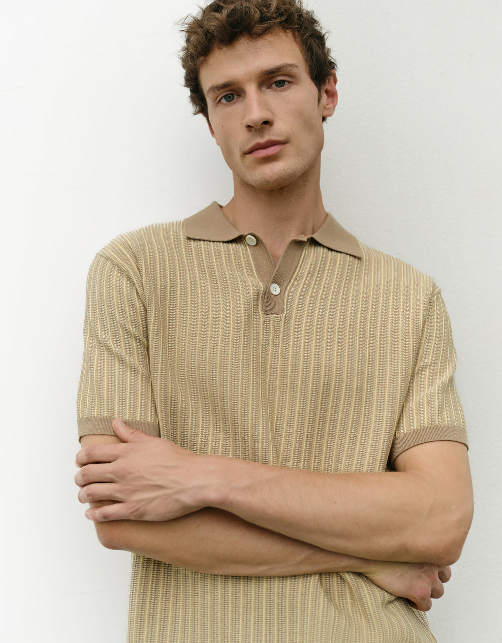 Striped Knitted T-Shirt