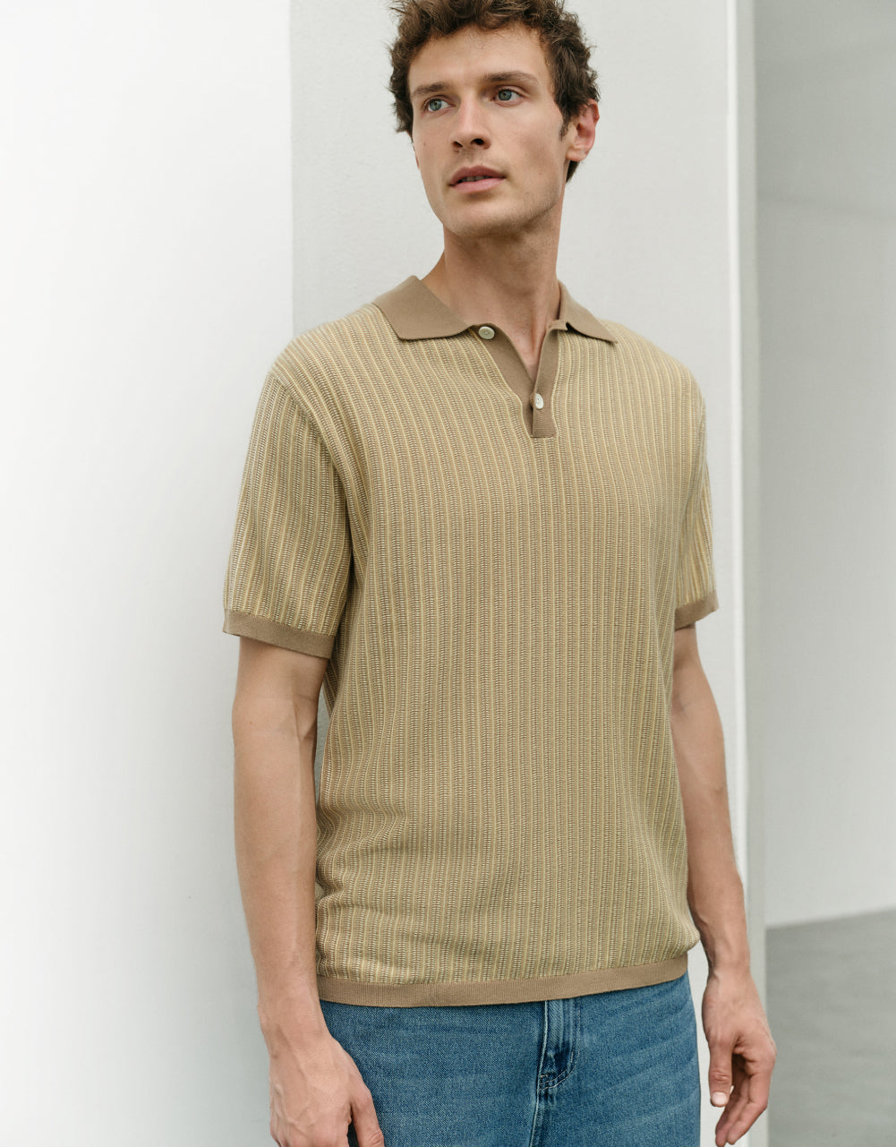 Striped Knitted T-Shirt