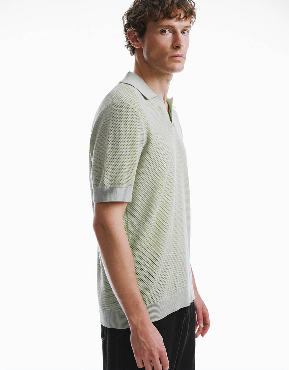 Lapel Knitted T-Shirt