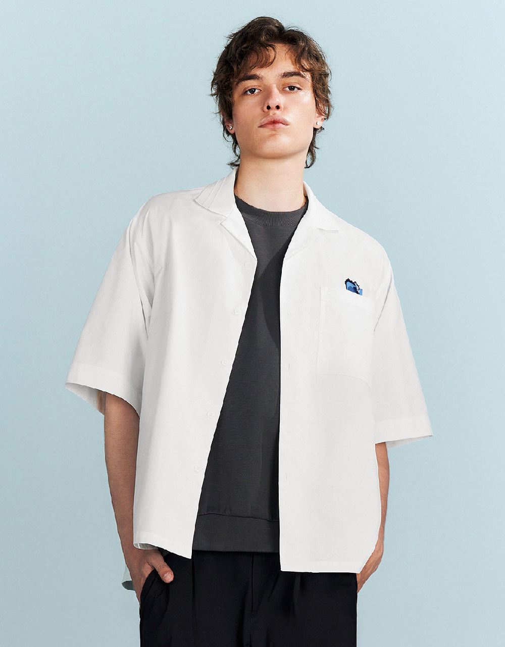 Button Up Loose Shirt