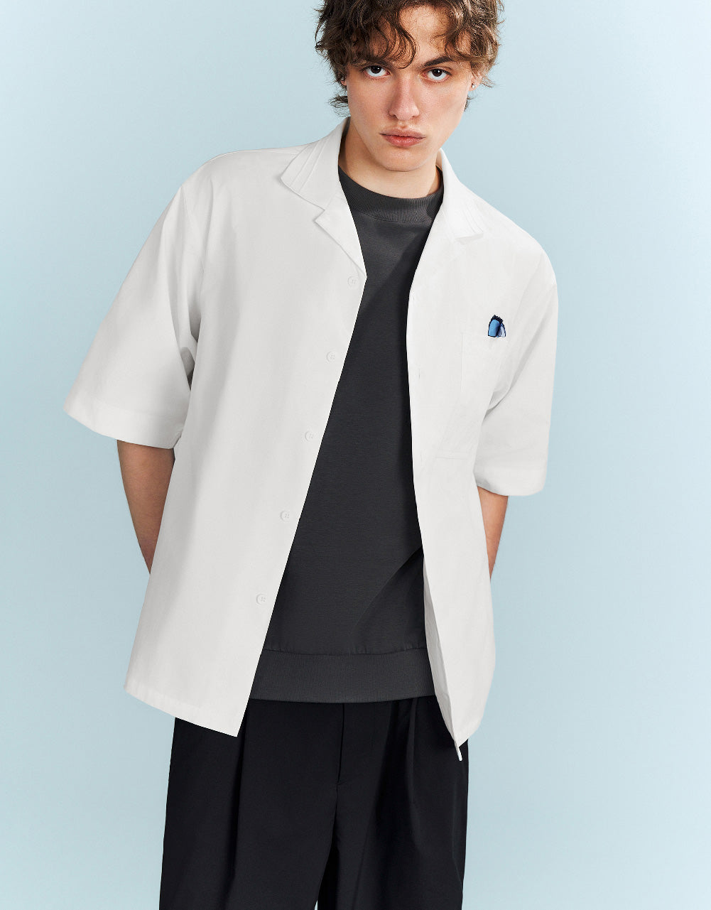 Button Up Loose Shirt