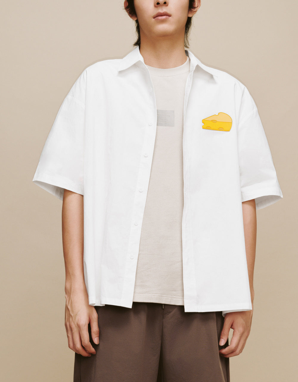 Cheese Printed Loose Shirt