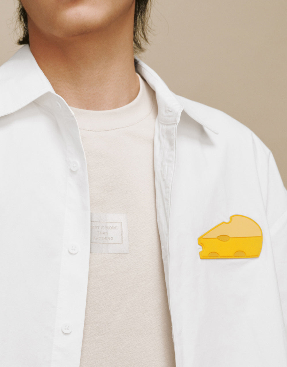 Cheese Printed Loose Shirt