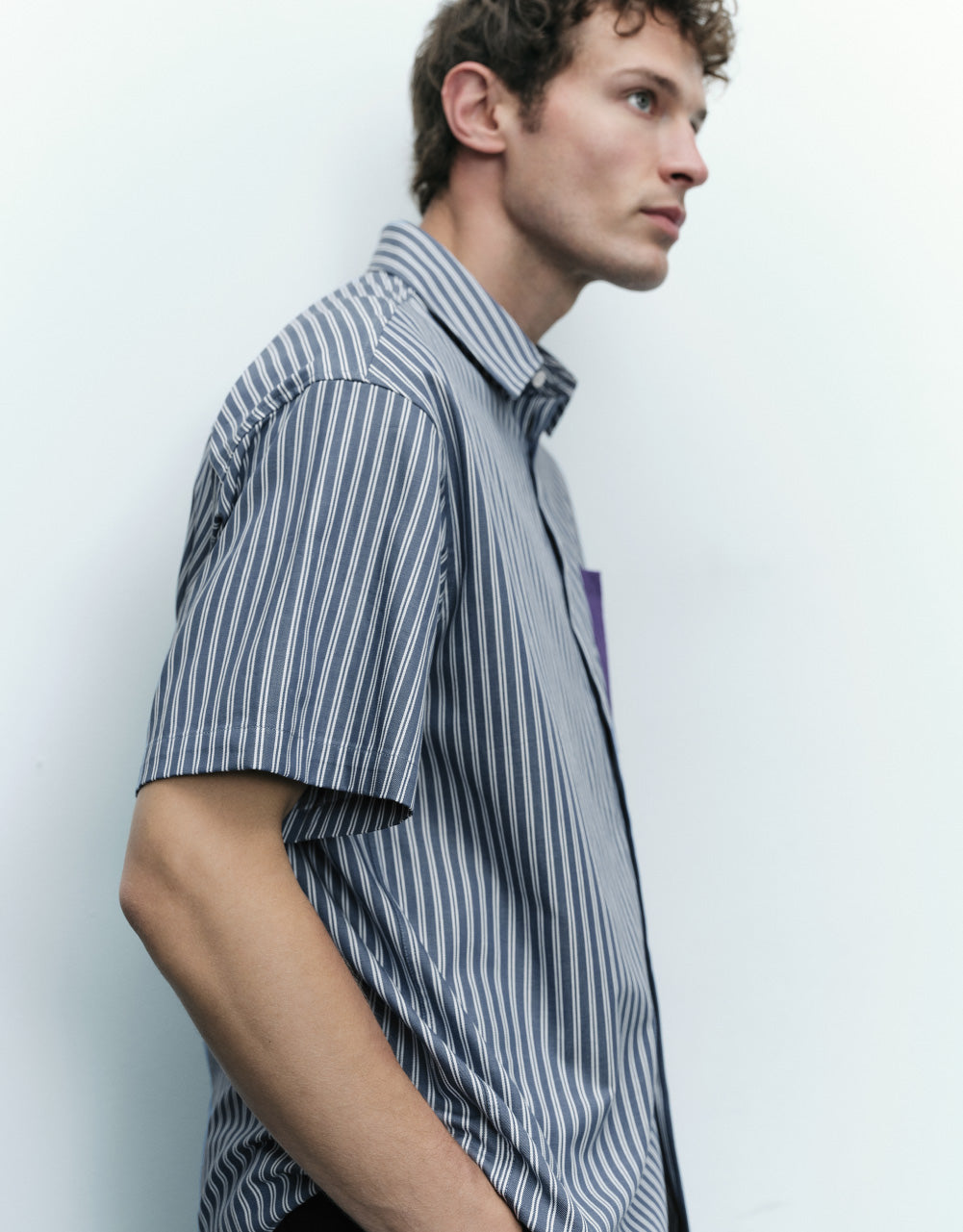 Striped Pocket Detail Shirt
