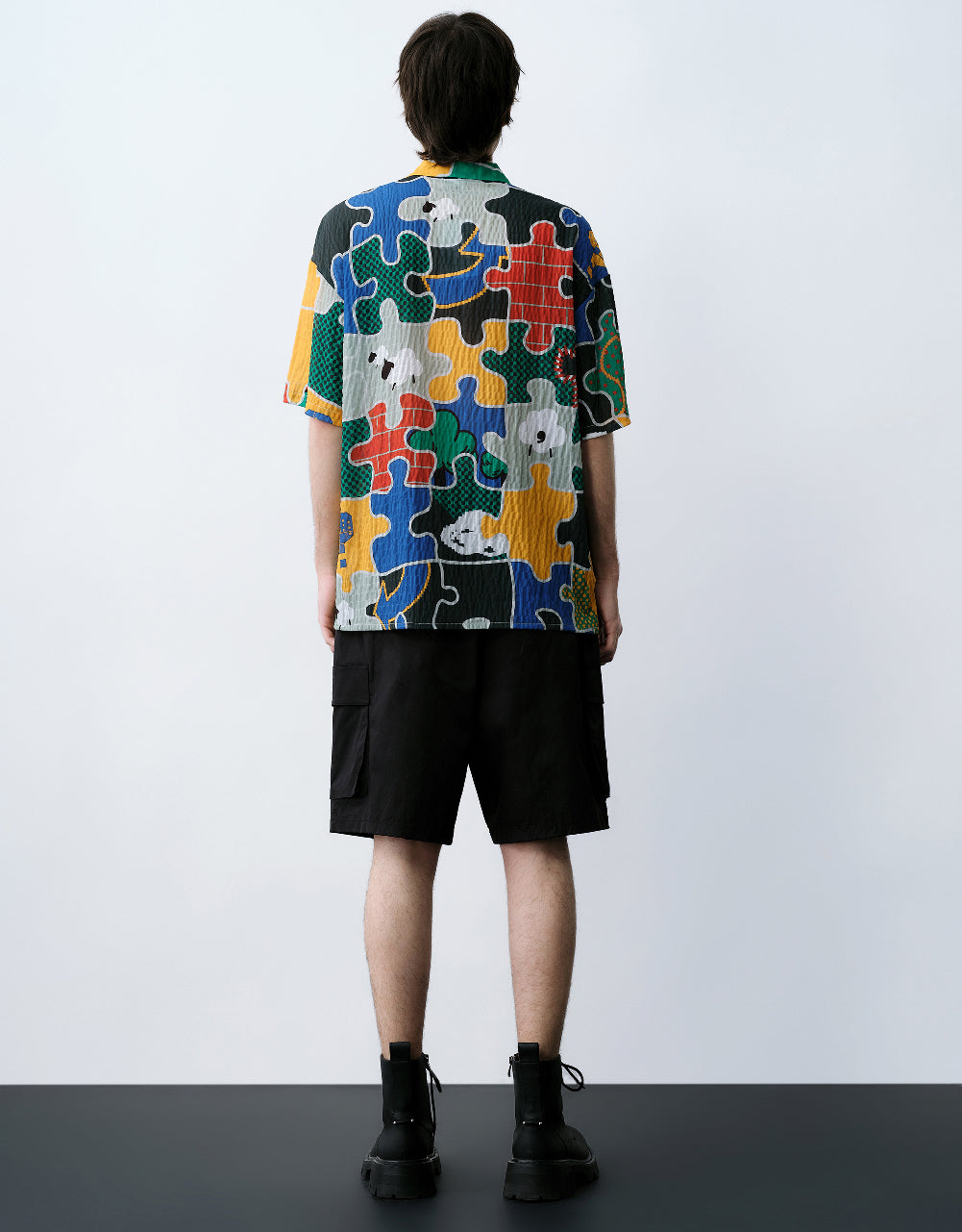 Puzzles Printed Loose Shirt