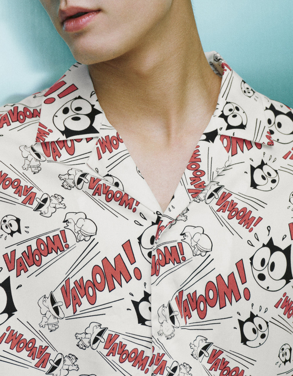 Cartoon Printed Loose Shirt