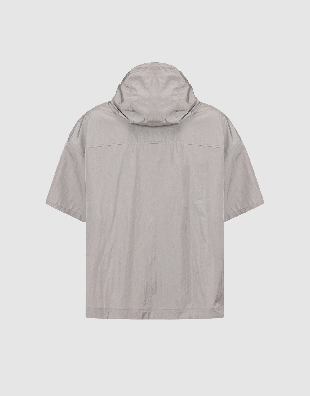 Drop Shoulder Sleeve Hooded Oversized Shirt