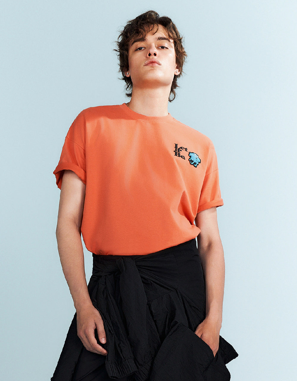 Cartoon Printed Crew Neck T-Shirt