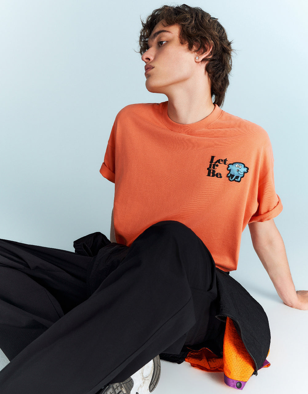 Cartoon Printed Crew Neck T-Shirt