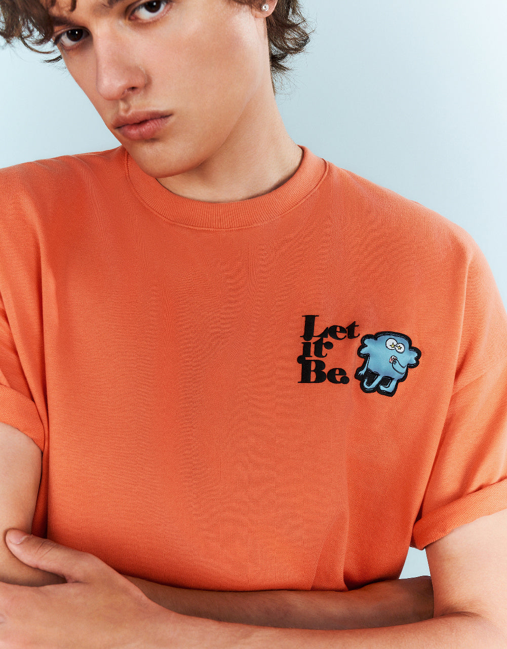 Cartoon Printed Crew Neck T-Shirt