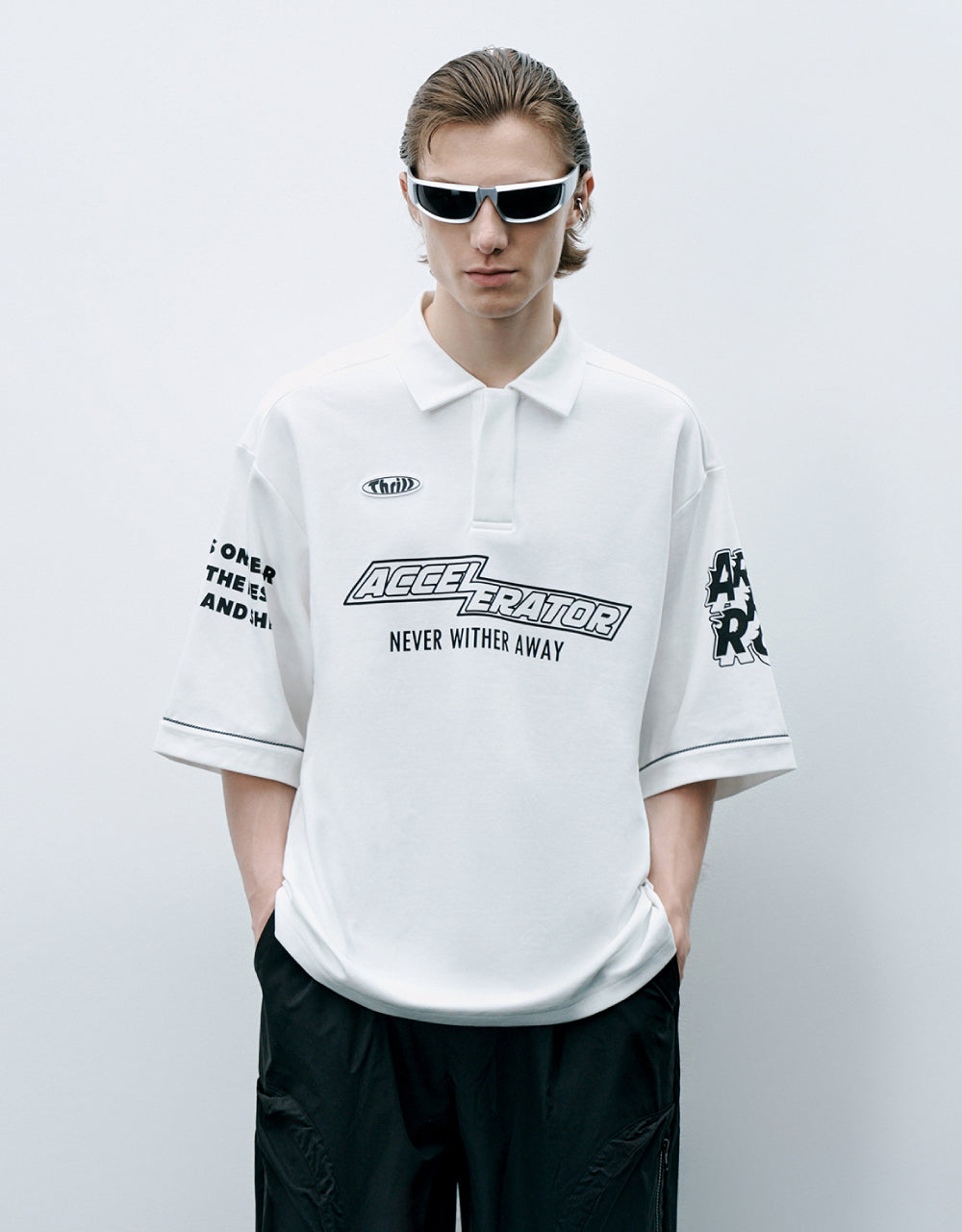 Slogan Racer Polo T-Shirt