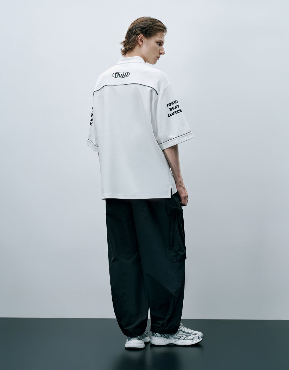 Slogan Racer Polo T-Shirt
