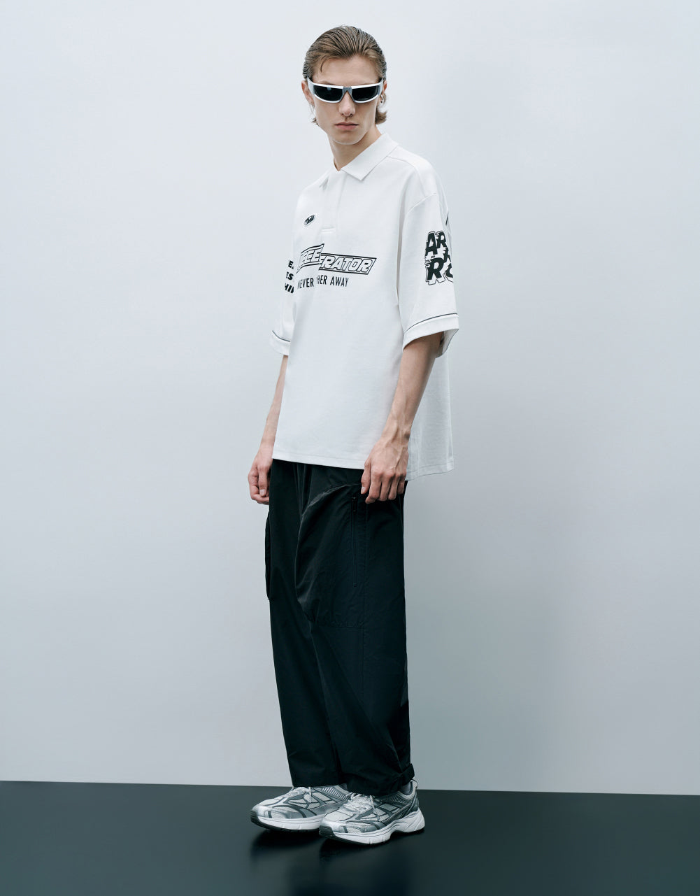 Slogan Racer Polo T-Shirt