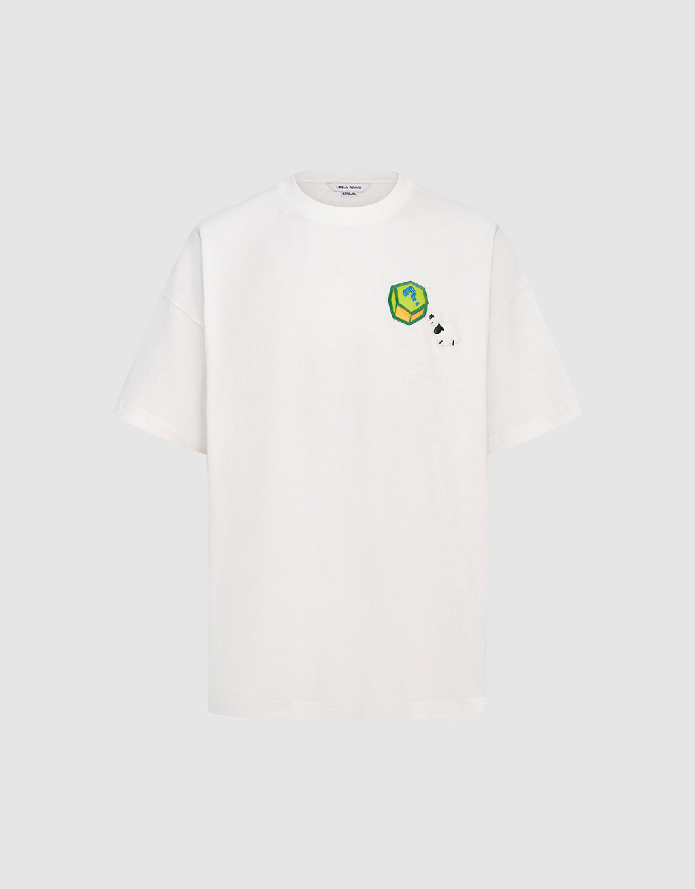 Drop Shoulder Sleeve Crew Neck T-Shirt