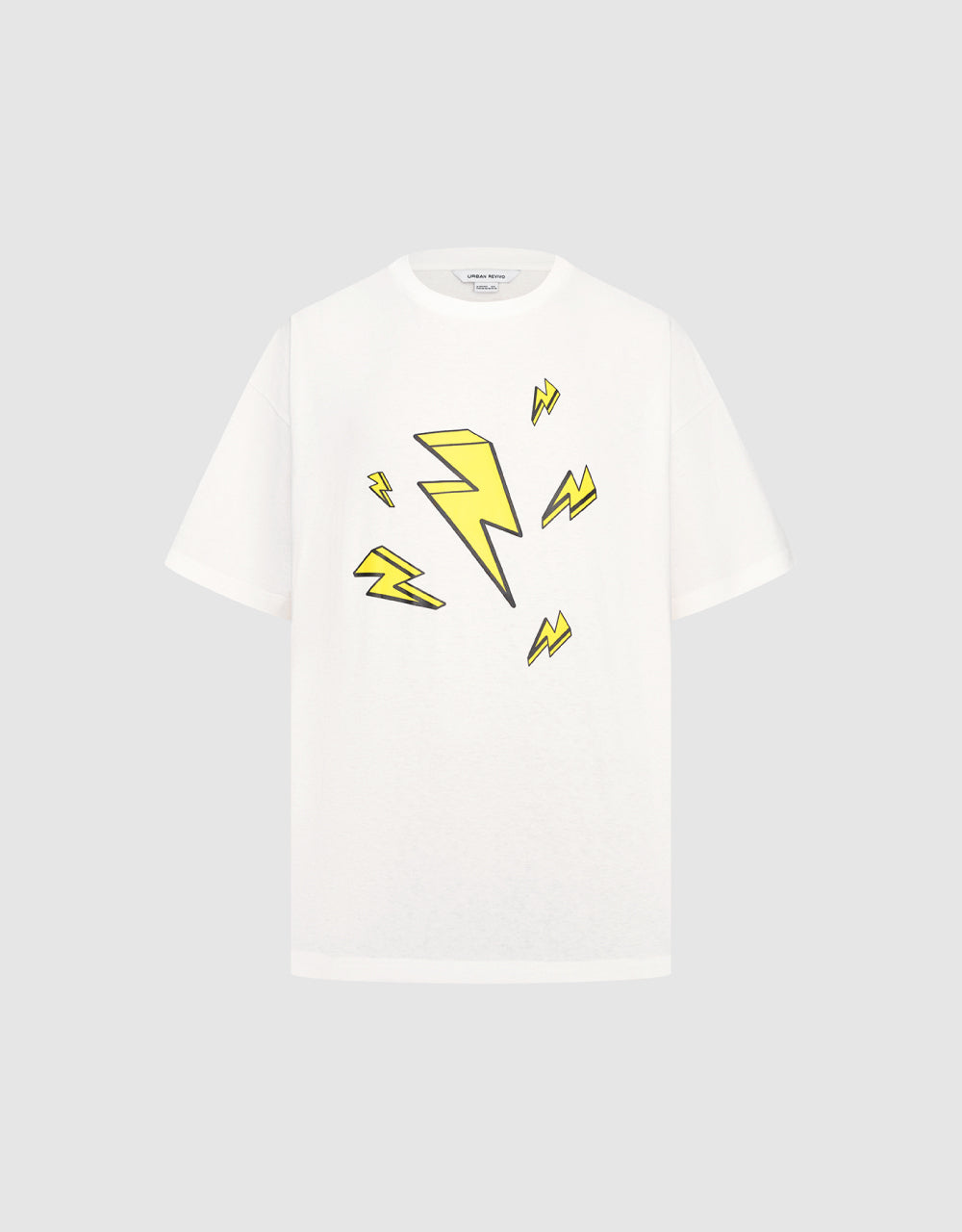 Lightning Printed Crew Neck T-Shirt