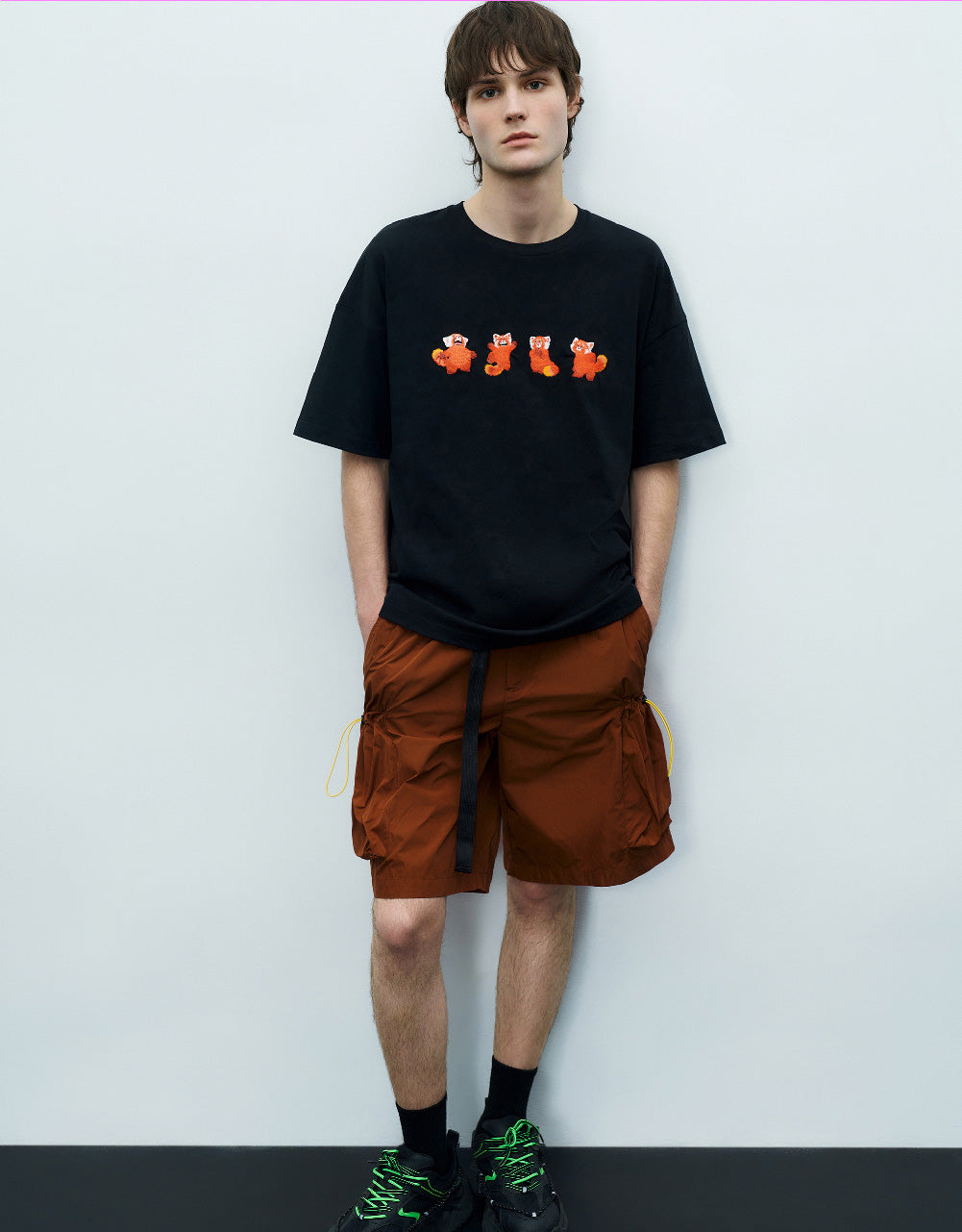 Raccoons Printed Crew Neck T-Shirt