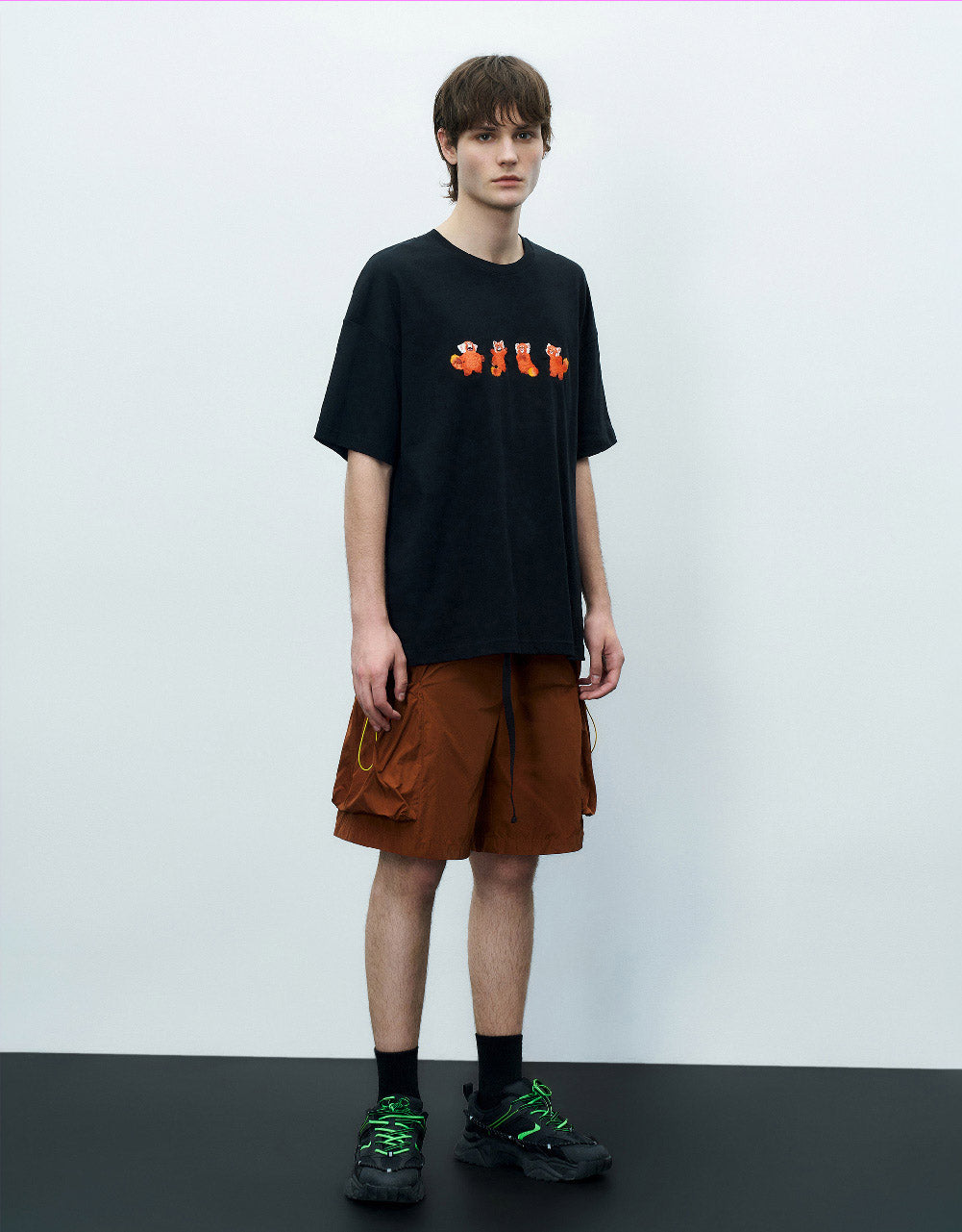 Raccoons Printed Crew Neck T-Shirt