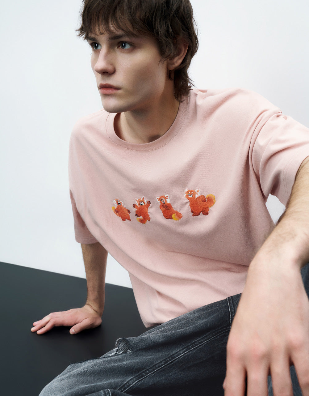Raccoons Printed Crew Neck T-Shirt